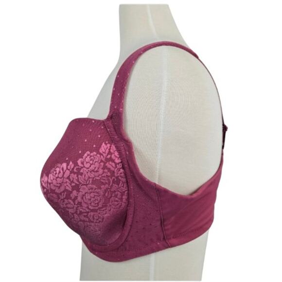 Soma Stunning Support Full Coverage Bra Dark Red Size 38DD - Picture 3 of 4